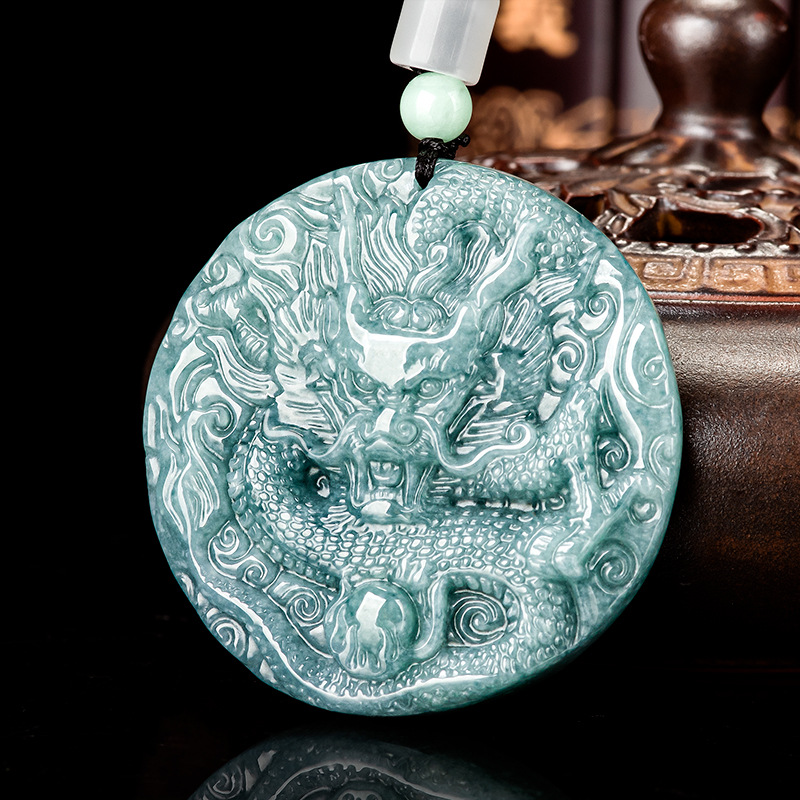 Women'S Accessories Jewelry - Burmesische Jadeit-Drachen-Anhänger-Halskette, Geschenke für Frauen, Modeaccessoires,