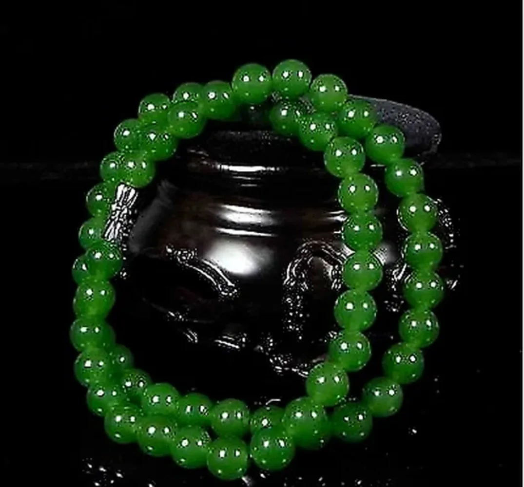 Women'S Accessories Jewelry - Echte natürliche grüne Perlen Halskette chinesischer
