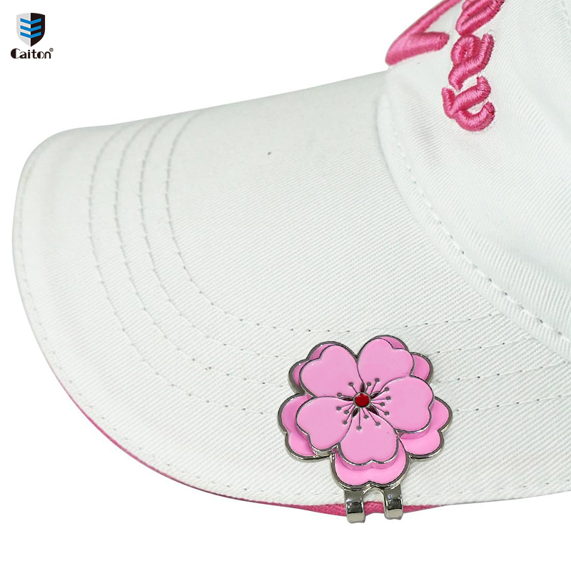 Women'S Golf Accessories - Caiton Rose Golf-Hutclip mit magnetischem Ballmarker,