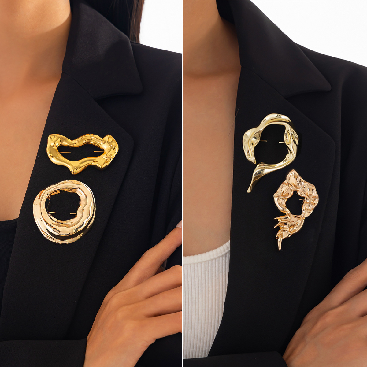 Women'S Accessories Jewelry - Neue Modische Unregelmäßige Broschen für Frauen