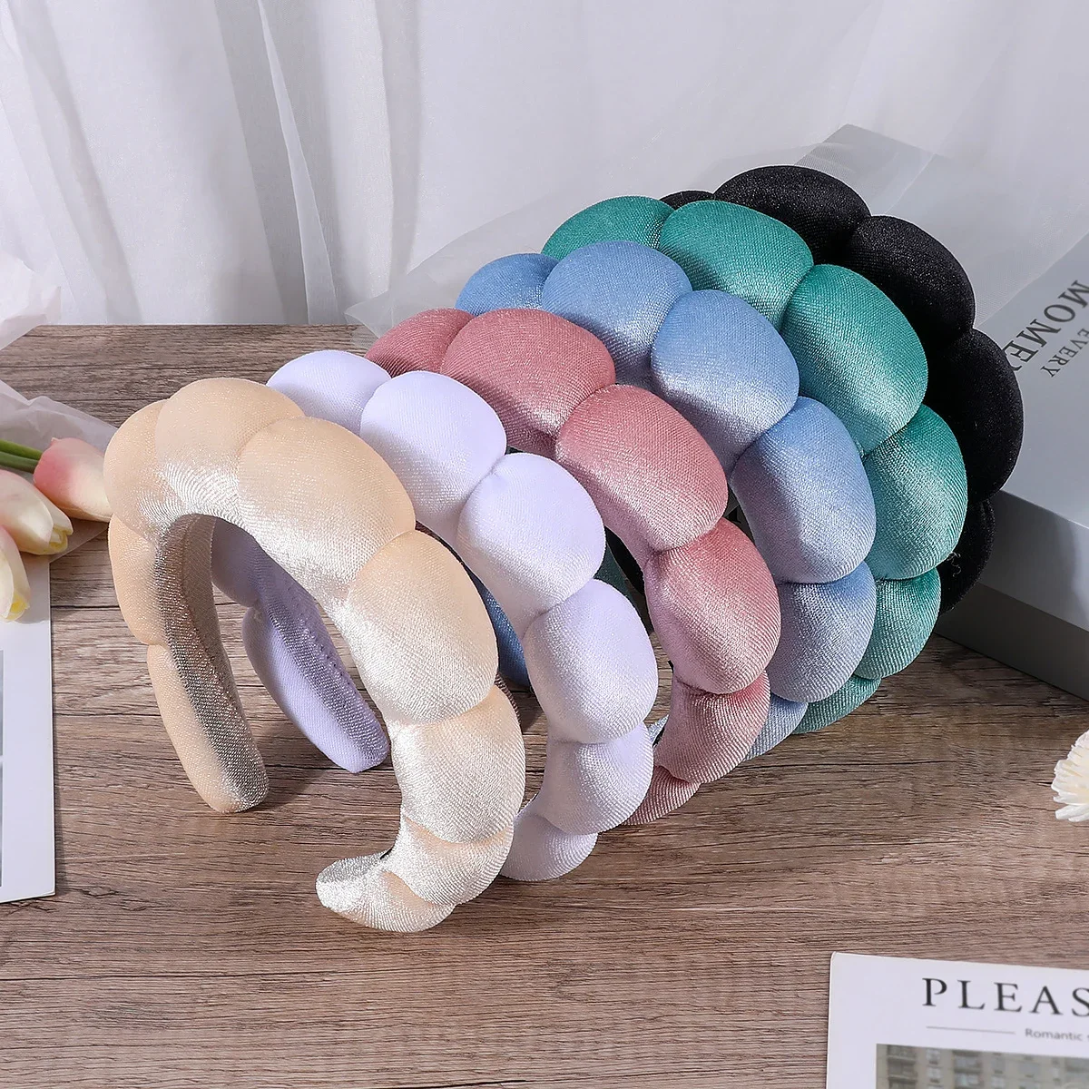 Women Accessories Online - Schwamm-Stirnbänder für Frauen und Mädchen, geschwollenes