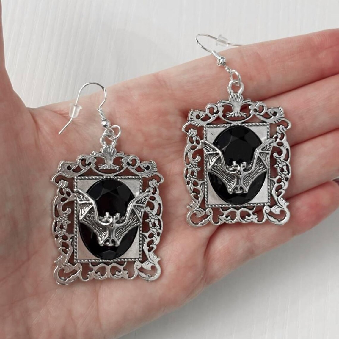 Women'S Victorian Accessories - Vampir-Fledermaus-Ohrringe, Gothic-Schmuck, Hexerei-Accessoires, Heidnismus, Vintage, geheimnisvoll,