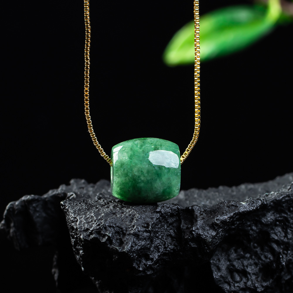 Accessories Woman - Natürliche echte Jade Perlen Anhänger Myanmar