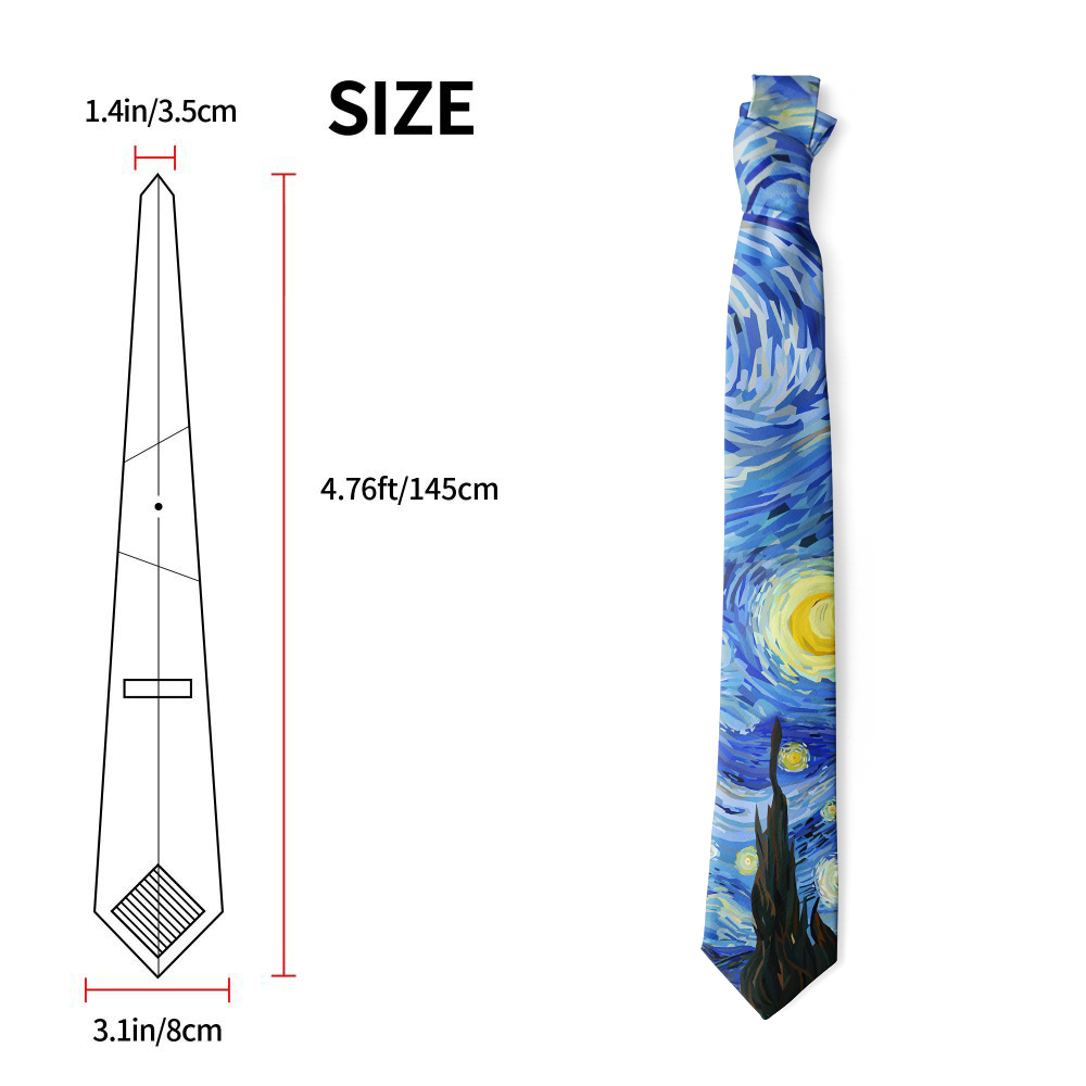 Sternennacht van Gogh Krawatte – Women Accessories Business Bewertung und Preis