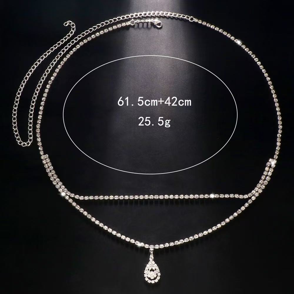 Luxuriöse Strass-Doppelketten- – Women Accessories Dropshipping Bewertung und Preis