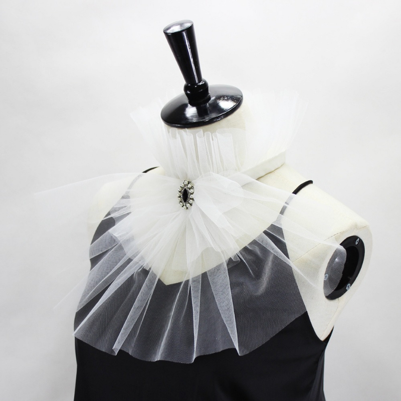 Vintage-Stil, Stehkragen, Tüll – Accessories Woman Bewertung und Preis