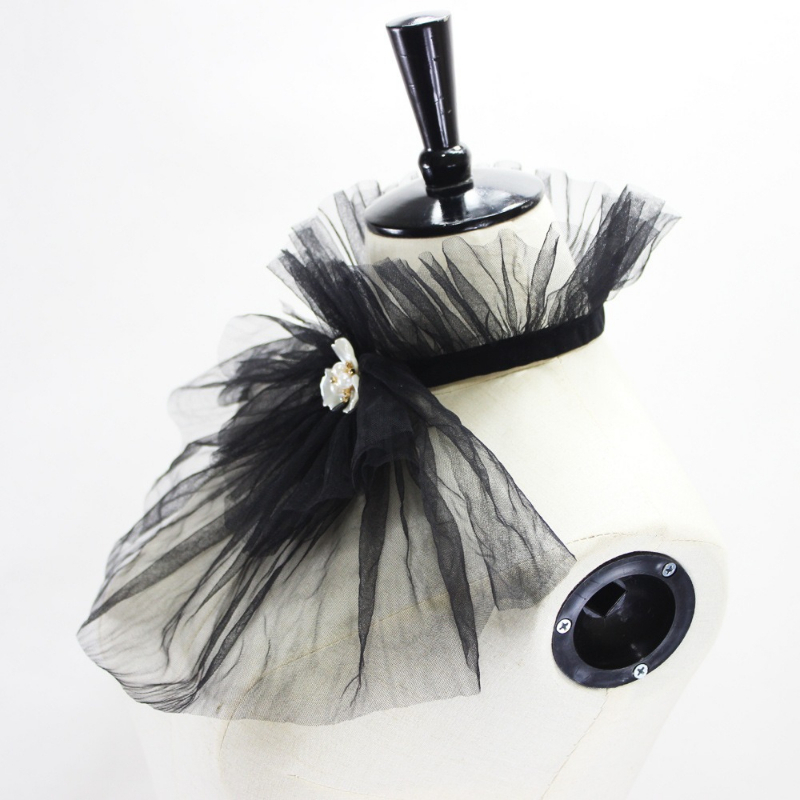 Vintage-Stil, Stehkragen, Tüll – Accessories Woman Bewertung und Preis