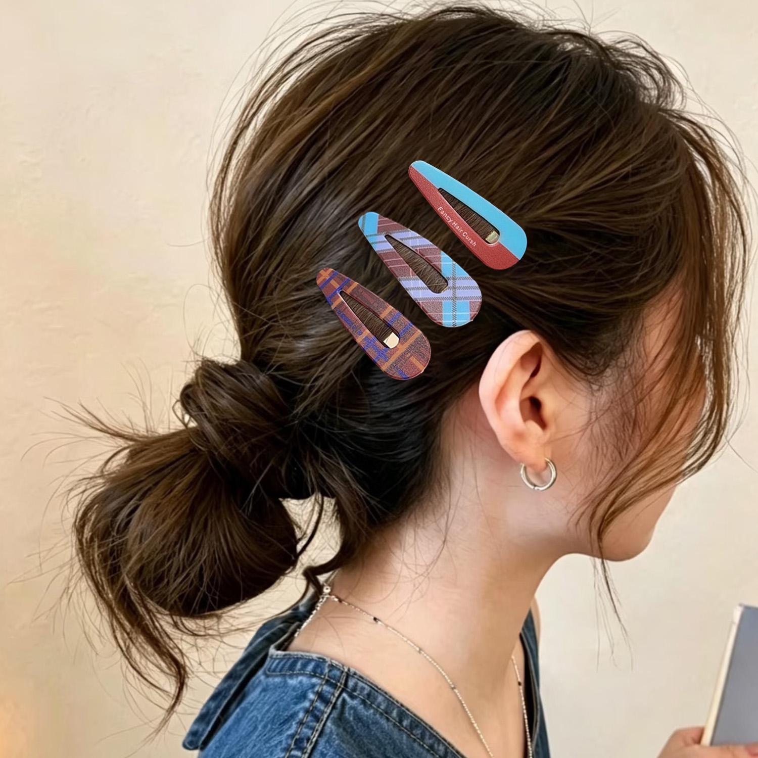 2/8 Stück Rote Karierte BB-Haa – Women Accessories Dropshipping Bewertung und Preis