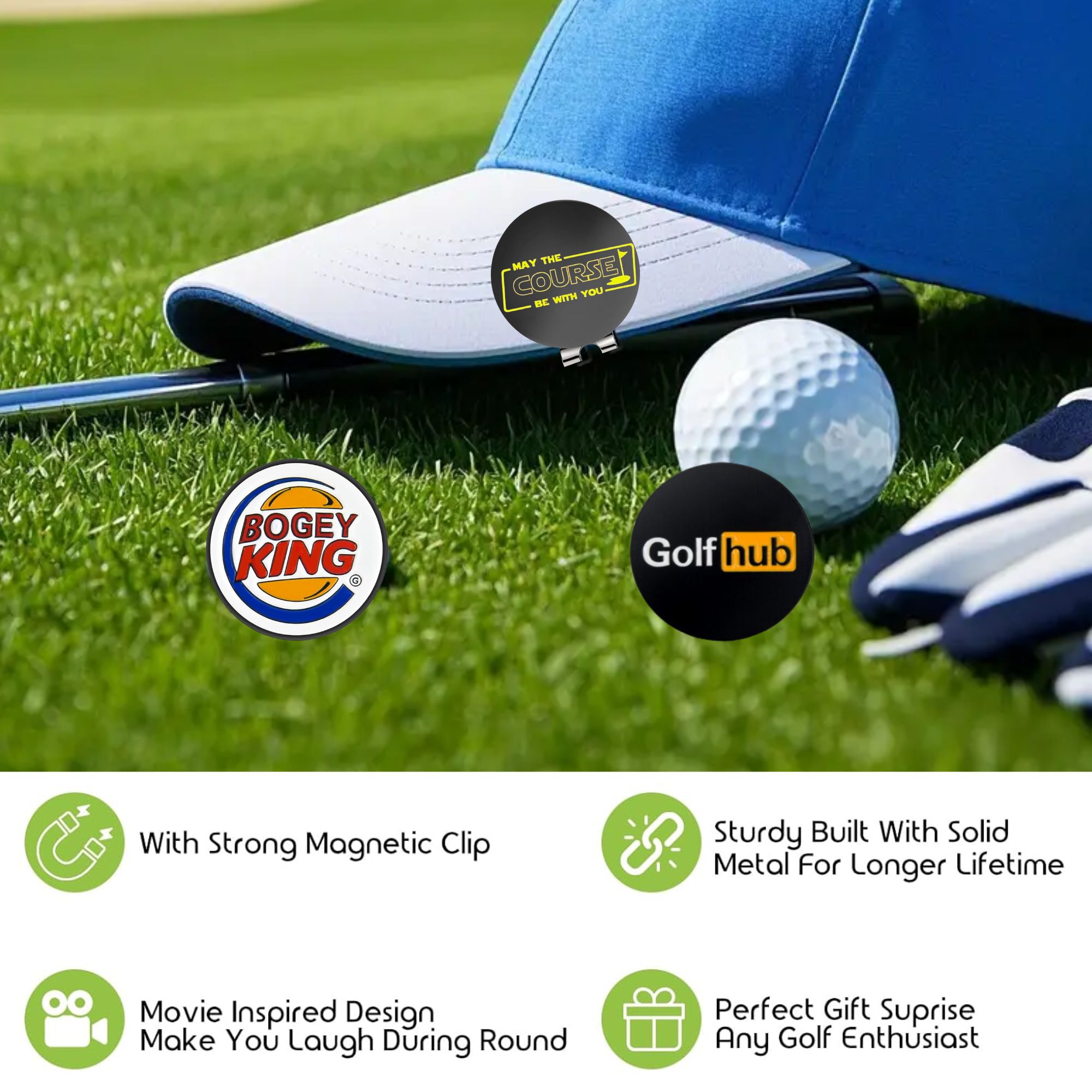3 Stück Lustige Golf-Ballmarke – Women'S Golf Accessories Bewertung und Preis